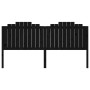 Cabecero de cama madera maciza de pino negro 206x4x110 cm de vidaXL, Cabeceros y pies de cama - Ref: Foro24-818494, Precio: 5...
