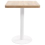 Mesa de bistró MDF marrón claro 60x60 cm en Mesas de comedor | Comprar online en Foru.es