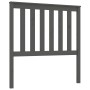 Cabecero de cama madera maciza de pino gris 96x6x101 cm de vidaXL, Cabeceros y pies de cama - Ref: Foro24-818502, Precio: 35,...