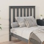 Cabecero de cama madera maciza de pino gris 96x6x101 cm de vidaXL, Cabeceros y pies de cama - Ref: Foro24-818502, Precio: 35,...