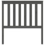 Cabecero de cama madera maciza de pino gris 96x6x101 cm de vidaXL, Cabeceros y pies de cama - Ref: Foro24-818502, Precio: 35,...
