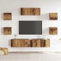 Mueble para TV de pared madera vieja 5 piezas en Muebles TV | Comprar online en Foru.es