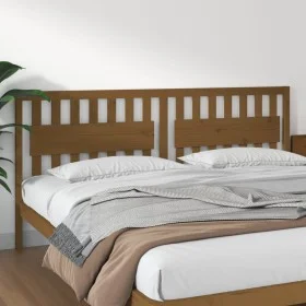 Honey brown solid pine wood bed headboard 205x4x100 cm by vidaXL, Headboards and footboards - Ref: Foro24-818593, Price: 46,4...