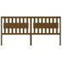 Honey brown solid pine wood bed headboard 205x4x100 cm by vidaXL, Headboards and footboards - Ref: Foro24-818593, Price: 46,4...