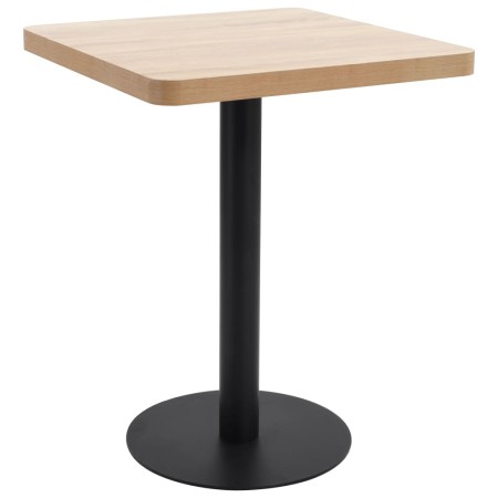 Mesa de bistró MDF marrón claro 60x60 cm en Mesas de comedor | Comprar online en Foru.es