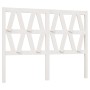 Cabecero de cama madera maciza de pino blanco 126x4x100 cm de vidaXL, Cabeceros y pies de cama - Ref: Foro24-818611, Precio: ...