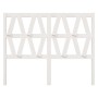 Cabecero de cama madera maciza de pino blanco 126x4x100 cm de vidaXL, Cabeceros y pies de cama - Ref: Foro24-818611, Precio: ...