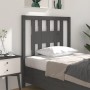 Cabecero madera maciza de pino gris 96x4x100 cm de vidaXL, Cabeceros y pies de cama - Ref: Foro24-818652, Precio: 23,23 €, De...