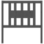 Cabecero madera maciza de pino gris 96x4x100 cm de vidaXL, Cabeceros y pies de cama - Ref: Foro24-818652, Precio: 23,23 €, De...
