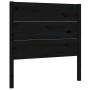 Cabecero madera maciza de pino negro 96x4x100 cm de vidaXL, Cabeceros y pies de cama - Ref: Foro24-818704, Precio: 37,89 €, D...