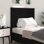 Cabecero madera maciza de pino negro 96x4x100 cm de vidaXL, Cabeceros y pies de cama - Ref: Foro24-818704, Precio: 37,89 €, D...