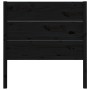 Cabecero madera maciza de pino negro 96x4x100 cm de vidaXL, Cabeceros y pies de cama - Ref: Foro24-818704, Precio: 37,89 €, D...