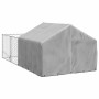 Caseta perros exterior con corral 4x2x1,5 m acero galvanizado en Casetas para perros | Comprar online en Foru.es