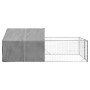 Caseta perros exterior con corral 5x2x1,5 m acero galvanizado en Casetas para perros | Comprar online en Foru.es