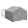 Caseta perros exterior con corral 5x2x1,5 m acero galvanizado en Casetas para perros | Comprar online en Foru.es
