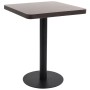 Mesa de jardín bistró MDF marrón oscuro 60x60 cm en Mesas de comedor | Comprar online en Foru.es