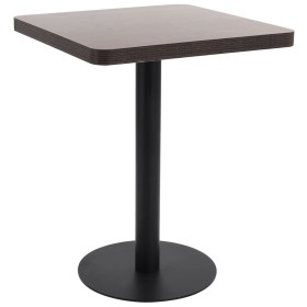 Mesa de jardín bistró MDF marrón oscuro 60x60 cm en Mesas de comedor | Comprar online en Foru.es