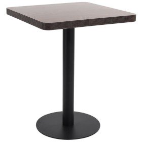 Mesa de jardín bistró MDF marrón oscuro 60x60 cm en Mesas de comedor | Comprar online en Foru.es