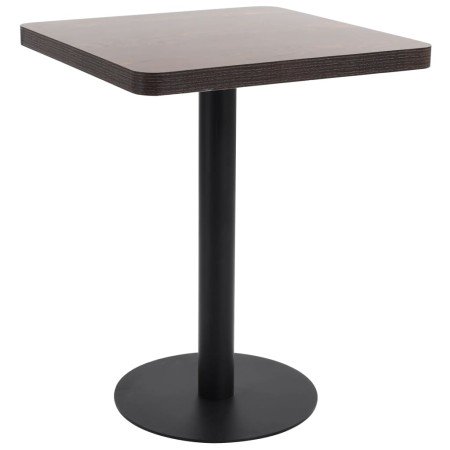 Mesa de jardín bistró MDF marrón oscuro 60x60 cm en Mesas de comedor | Comprar online en Foru.es