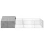 Caseta perros exterior con corral 6x2x1,5 m acero galvanizado en Casetas para perros | Comprar online en Foru.es