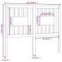 Cabecero madera maciza de pino negro 126x4x100 cm de vidaXL, Cabeceros y pies de cama - Ref: Foro24-818664, Precio: 32,80 €, ...