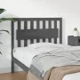 Bettkopfteil aus massivem grauem Kiefernholz, 105,5 x 4 x 100 cm von vidaXL, Kopf- und Fußteile - Ref: Foro24-818557, Preis: ...