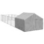 Caseta perros exterior con corral 8x2x1,5 m acero galvanizado en Casetas para perros | Comprar online en Foru.es