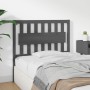 Cabecero de cama madera maciza de pino gris 105,5x4x100 cm de vidaXL, Cabeceros y pies de cama - Ref: Foro24-818557, Precio: ...