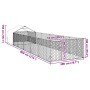 Caseta perros exterior con corral 8x2x1,5 m acero galvanizado en Casetas para perros | Comprar online en Foru.es