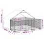 Caseta perros exterior con corral 3x3x1,9 m acero galvanizado en Casetas para perros | Comprar online en Foru.es