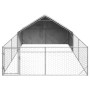 Caseta perros exterior con corral 6x3x1,9 m acero galvanizado en Casetas para perros | Comprar online en Foru.es