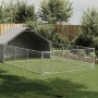 Caseta perros exterior con corral 7x3x1,9 m acero galvanizado en Casetas para perros | Comprar online en Foru.es