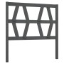 Cabecero de cama madera maciza de pino gris 81x4x100 cm de vidaXL, Cabeceros y pies de cama - Ref: Foro24-818597, Precio: 23,...