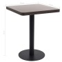 Mesa de jardín bistró MDF marrón oscuro 60x60 cm en Mesas de comedor | Comprar online en Foru.es