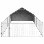Caseta perros exterior con corral 7x3x1,9 m acero galvanizado en Casetas para perros | Comprar online en Foru.es