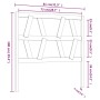 Cabecero de cama madera maciza de pino gris 81x4x100 cm de vidaXL, Cabeceros y pies de cama - Ref: Foro24-818597, Precio: 23,...