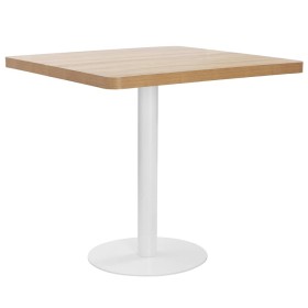 Mesa de bistró MDF marrón claro 80x80 cm en Mesas de comedor | Comprar online en Foru.es