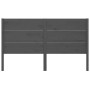 Cabecero madera maciza de pino gris 126x4x100 cm de vidaXL, Cabeceros y pies de cama - Ref: Foro24-818712, Precio: 38,83 €, D...