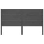 Cabecero madera maciza de pino gris 126x4x100 cm de vidaXL, Cabeceros y pies de cama - Ref: Foro24-818712, Precio: 38,48 €, D...