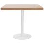 Mesa de bistró MDF marrón claro 80x80 cm en Mesas de comedor | Comprar online en Foru.es