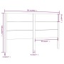Cabecero madera maciza de pino gris 126x4x100 cm de vidaXL, Cabeceros y pies de cama - Ref: Foro24-818712, Precio: 38,83 €, D...