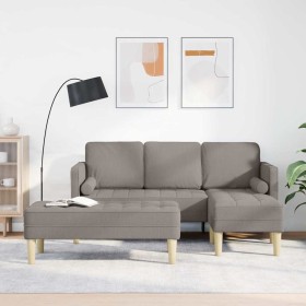 Juego de Sofá con cojín 2 pcs Taupé Poliéster en Sofás | Comprar online en Foru.es