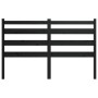 Cabecero de cama madera maciza de pino negro 126x4x100 cm de vidaXL, Cabeceros y pies de cama - Ref: Foro24-818414, Precio: 2...