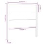 Cabecero madera maciza de pino blanco 81x4x100 cm de vidaXL, Cabeceros y pies de cama - Ref: Foro24-818696, Precio: 72,89 €, ...