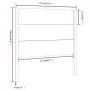 Cabecero madera maciza de pino blanco 81x4x100 cm de vidaXL, Cabeceros y pies de cama - Ref: Foro24-818696, Precio: 71,75 €, ...