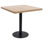 Mesa de bistró MDF marrón claro 80x80 cm en Mesas de comedor | Comprar online en Foru.es