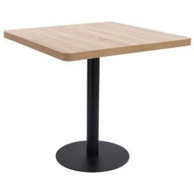 Mesa de bistró MDF marrón claro 80x80 cm en Mesas de comedor | Comprar online en Foru.es