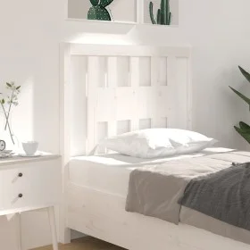 Cabecero madera maciza de pino blanco 96x4x100 cm de vidaXL, Cabeceros y pies de cama - Ref: Foro24-818651, Precio: 34,80 €, ...