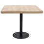 Mesa de bistró MDF marrón claro 80x80 cm en Mesas de comedor | Comprar online en Foru.es