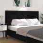 Cabecero madera maciza de pino negro 206x4x100 cm de vidaXL, Cabeceros y pies de cama - Ref: Foro24-818744, Precio: 57,35 €, ...
